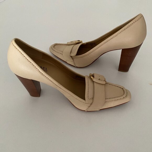 Michael Michael Kors Leather Buckled Heels - Picture 4 of 7